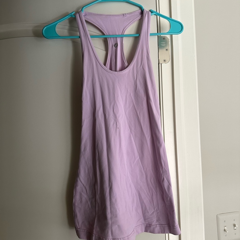 Lululemon lavender tank top.
